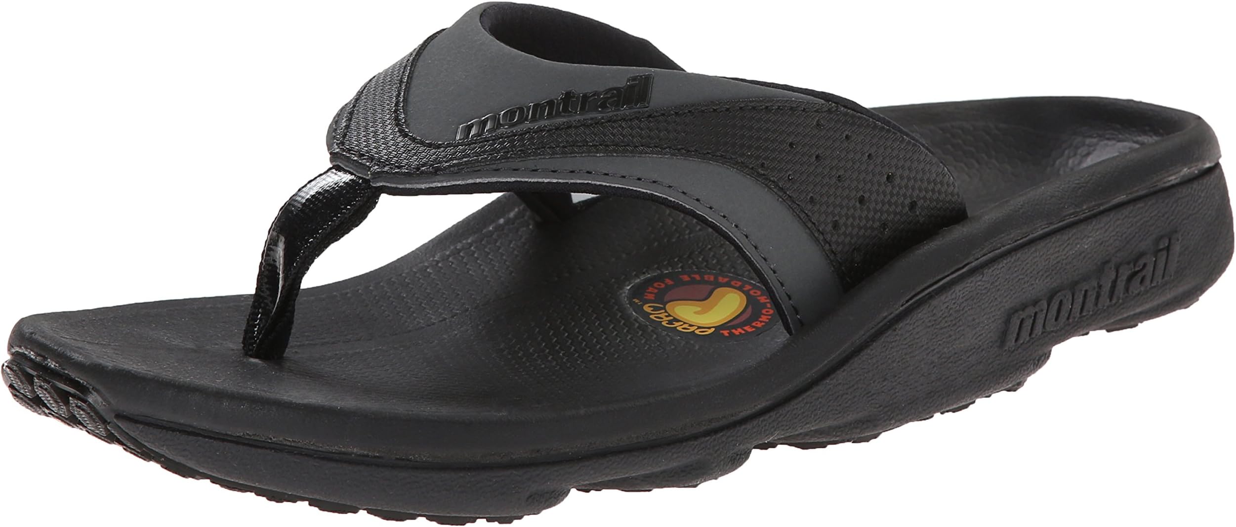 Mens Molokai II-M, Black/Grill, 7 M US