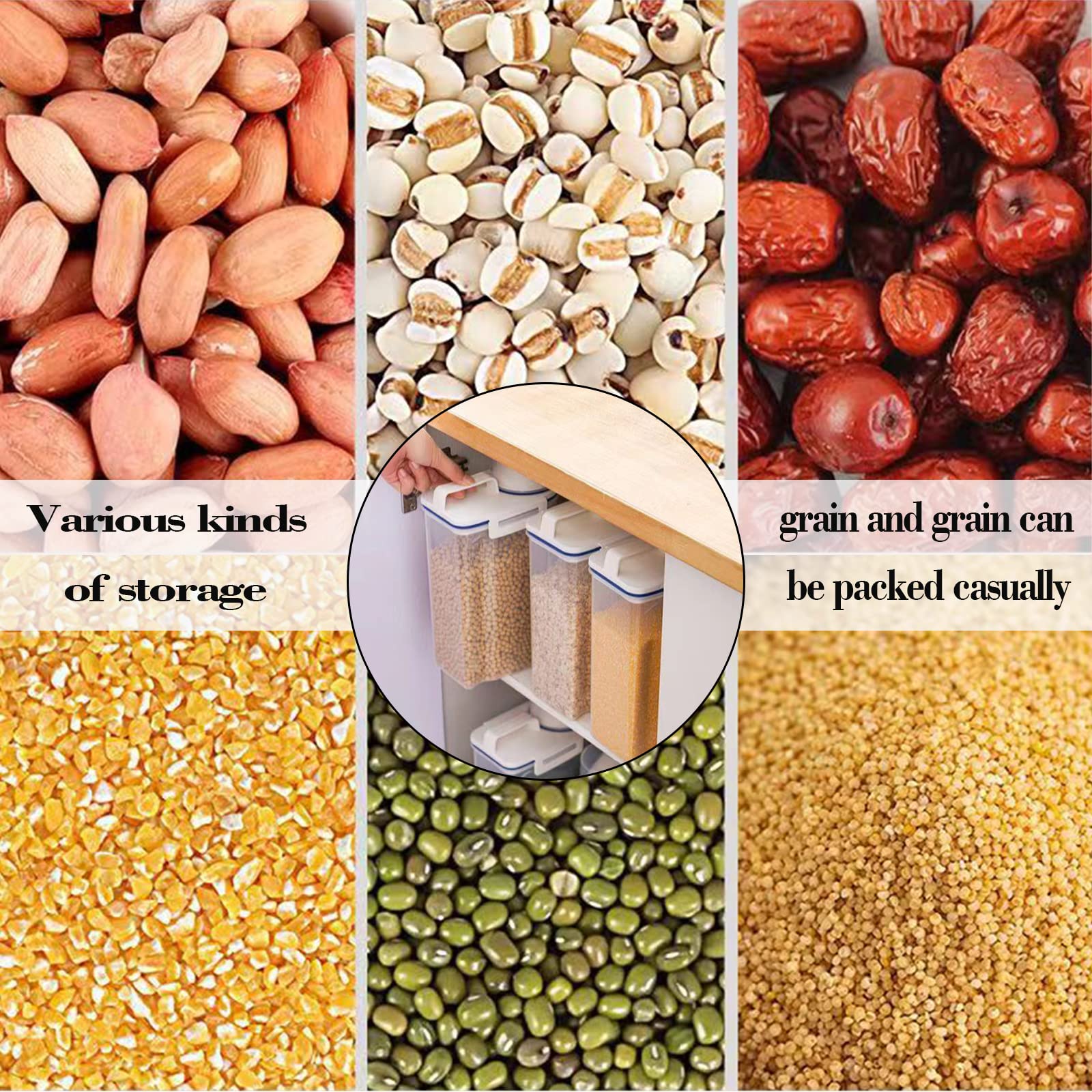 Bocaux Hermetiques Alimentaires, Boite De Rangement Plastique Cuisine