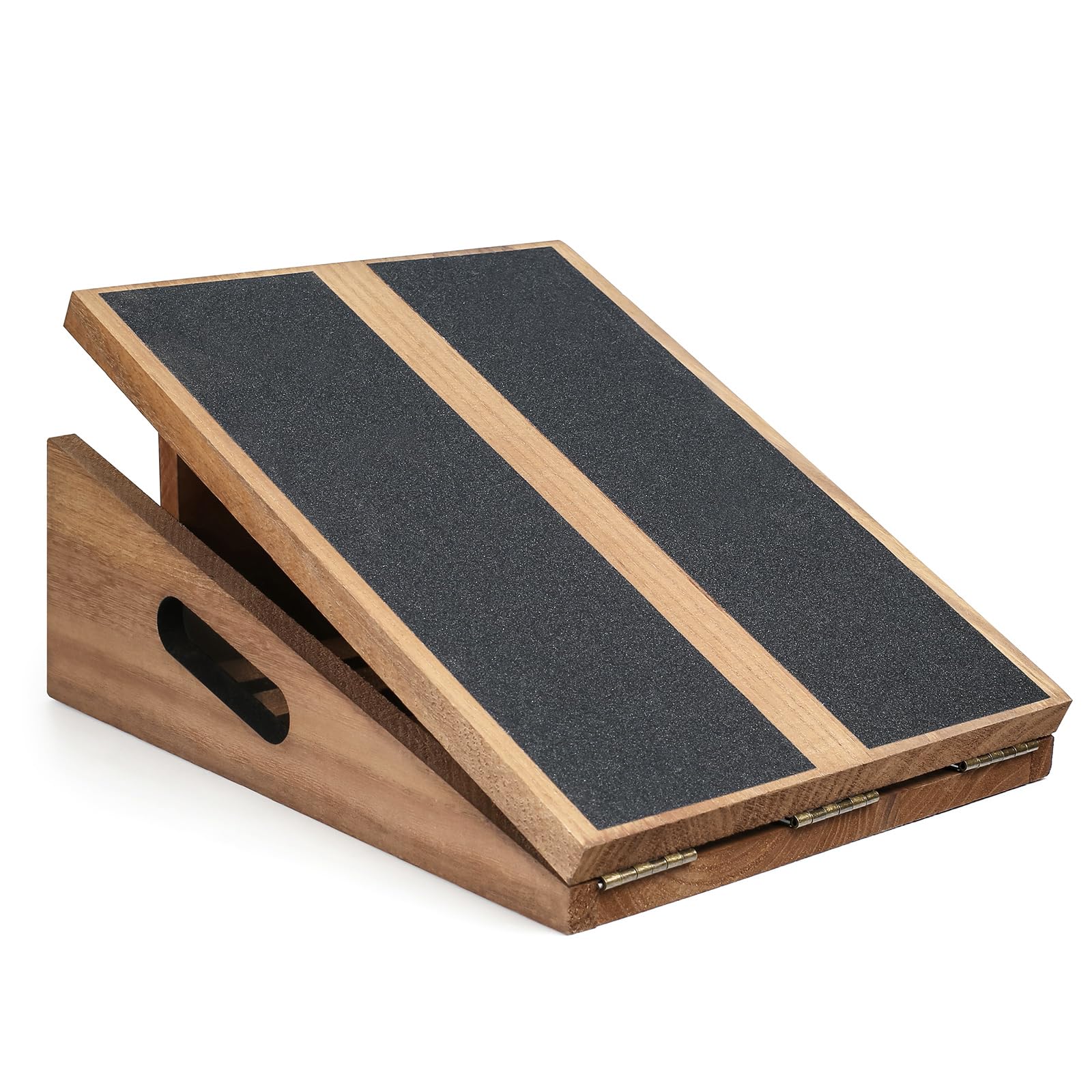 OFIDELITY Professional Wooden Slant Board for Calf Stretching & Squats & Balance โ Adjustable 15ยฐ-35ยฐ with Anti-Slip Surface for Plantar Fasciitis, Hamstring Ankle Knee Leg โ Home Gym & Yoga Accessory