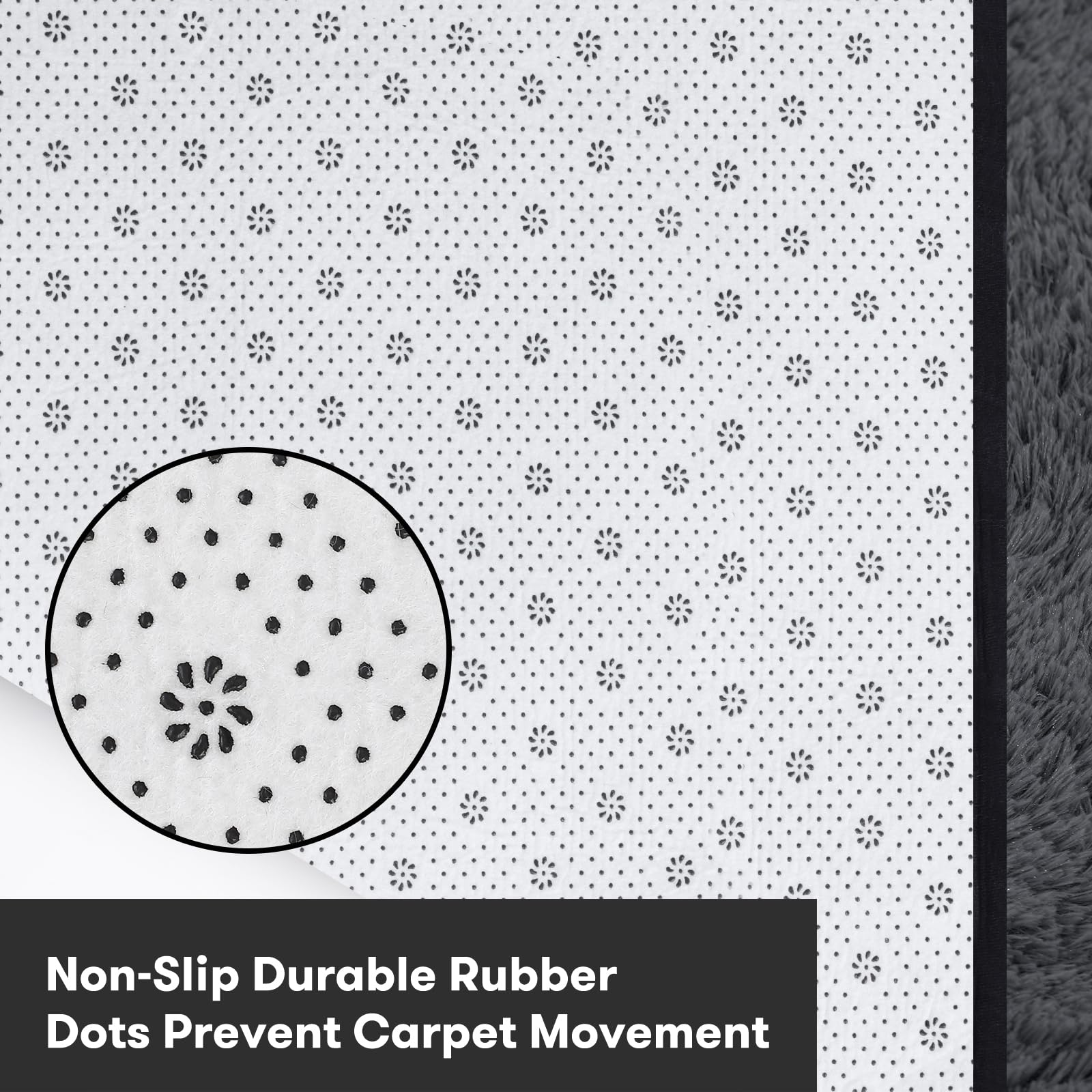 JOJOSEE Rugs Living Room, 120 x 160 cm Grey Area Rug - Image 4