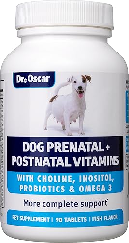 Miniatura 1 de Vitaminas prenatales para perros. Las únicas vitaminas prenatales para perros con Omega 3, probióticos, colina e inositol, clave para madres y