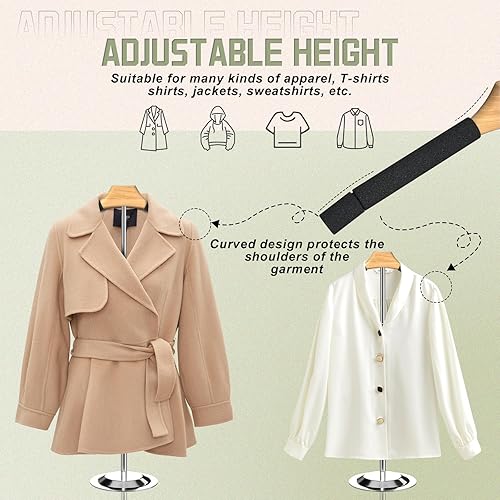 Miniatura 2 de Pantalla ajustable para camisetas para adultos para proveedores, soporte de hombro flexible de 18 a 31.1 pulgadas, soporte de hombro portátil para