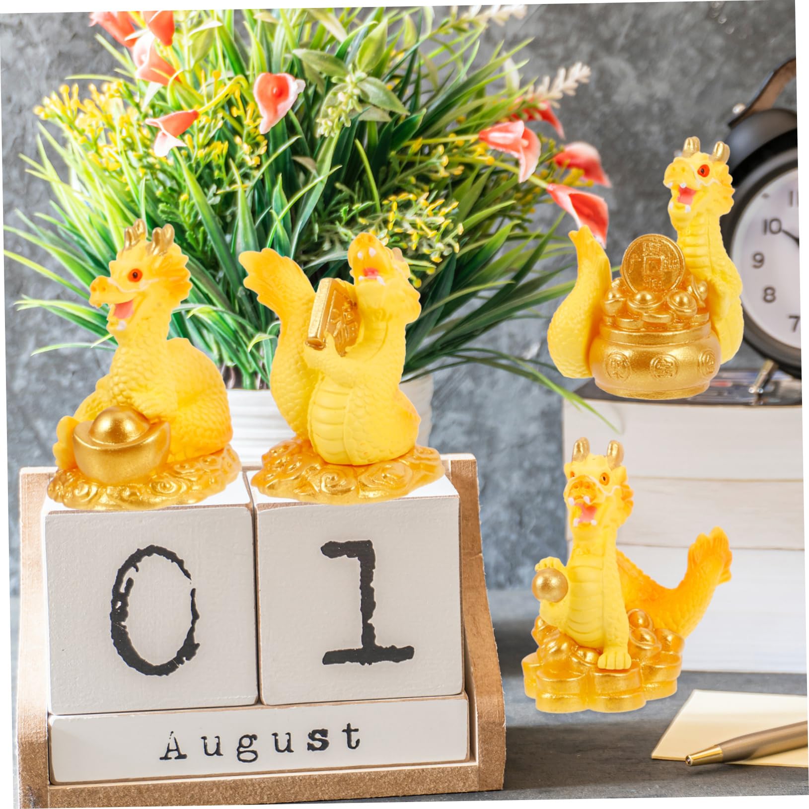 Happyyami Mini-Drachen Figuren Set – 4 Stück, Au Produktbild-Vorschau 9