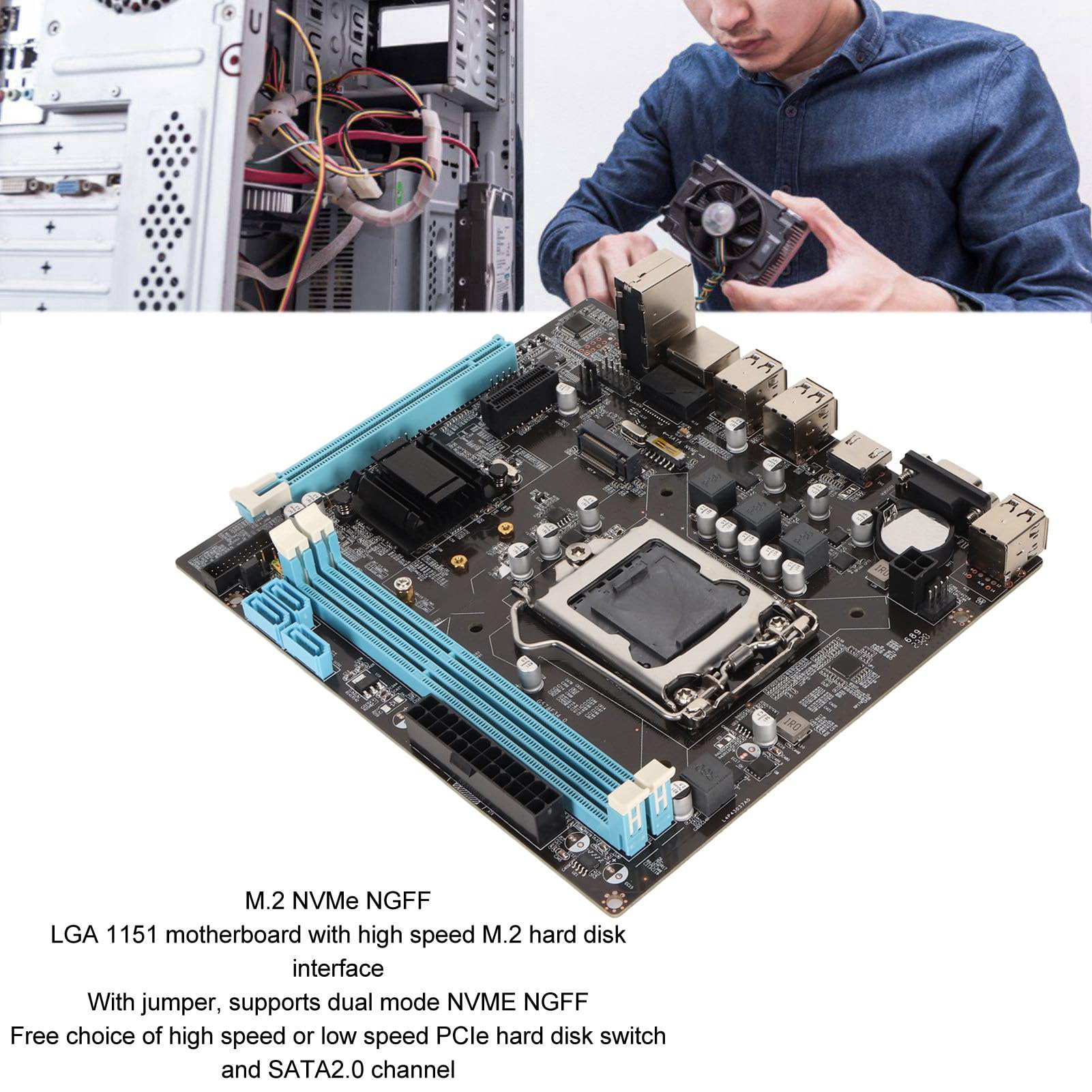 Amazon | PC マザーボード、デュアル チャネル H61 3 SATA2.0 DDR3