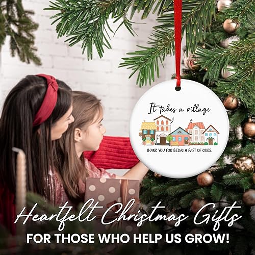 Vista 59 de OASSIE Regalos de agradecimiento de Navidad para empleados para compañeros de trabajo, adornos de Navidad de cerámica 2025 para decoraciones de Sé