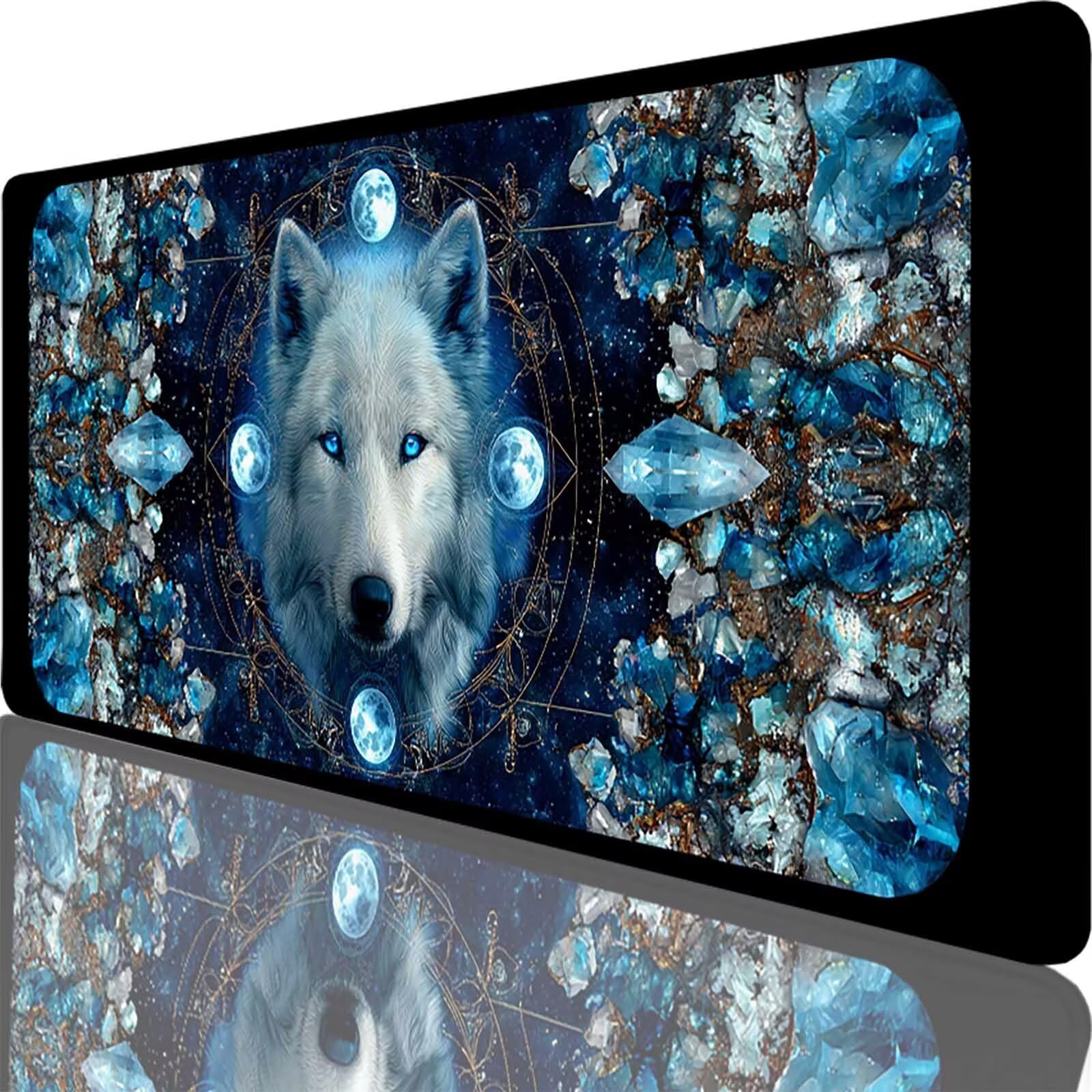 Podkładka pod mysz XXL 1200 x 600 x 3 mm, czarna podkładka pod mysz do gier zwierzę ochraniacz na biurko ze zszytymi krawędziami, podkładka pod mysz do gier poprawia dokładność i szybkość dla graczy