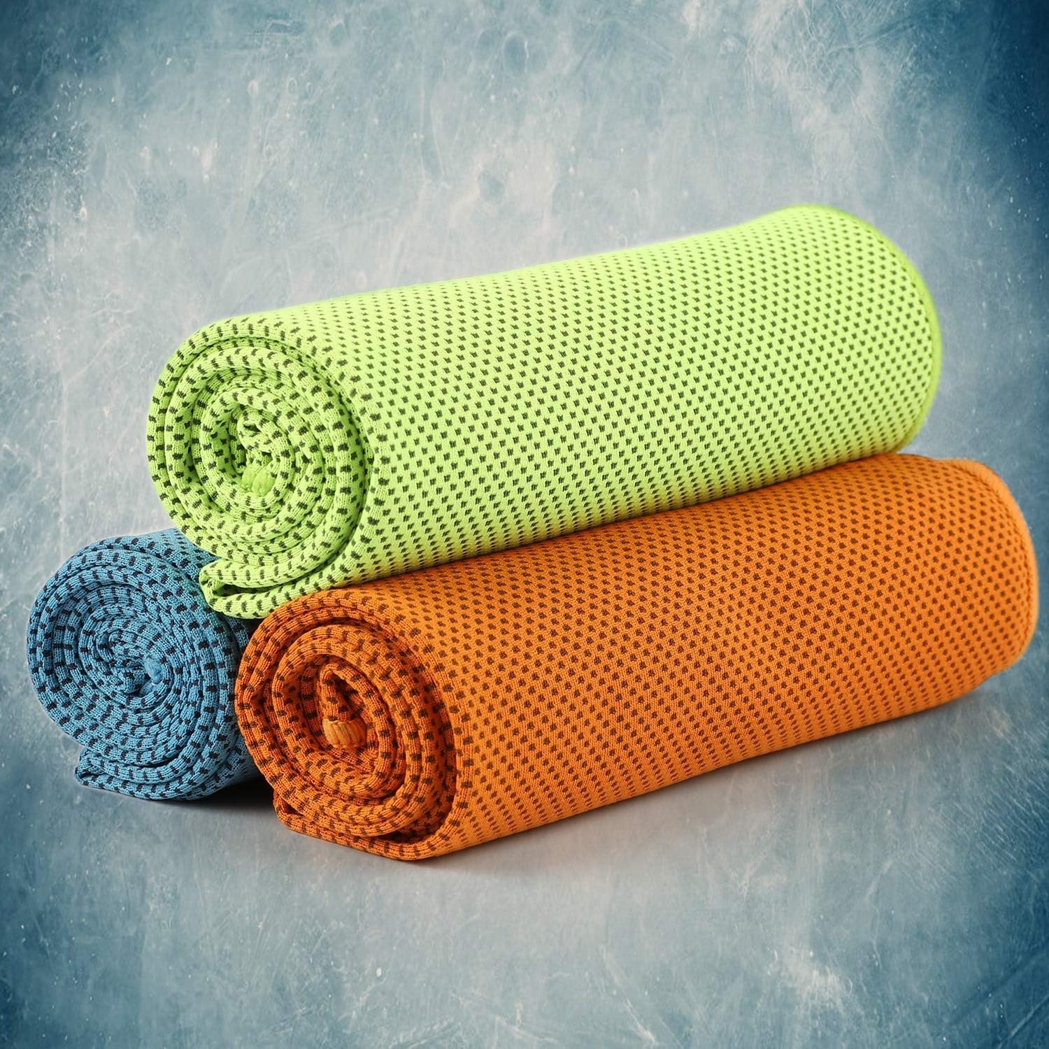 CyvenSmart Cooling Towel (3 Pack),Cold Towel Make Your Cool Neck 40"x12" Ice Towel, Microfiber Towel for Sports, Workout, Fitness, Gym, Yoga, Pilates, Travel, Camping and More