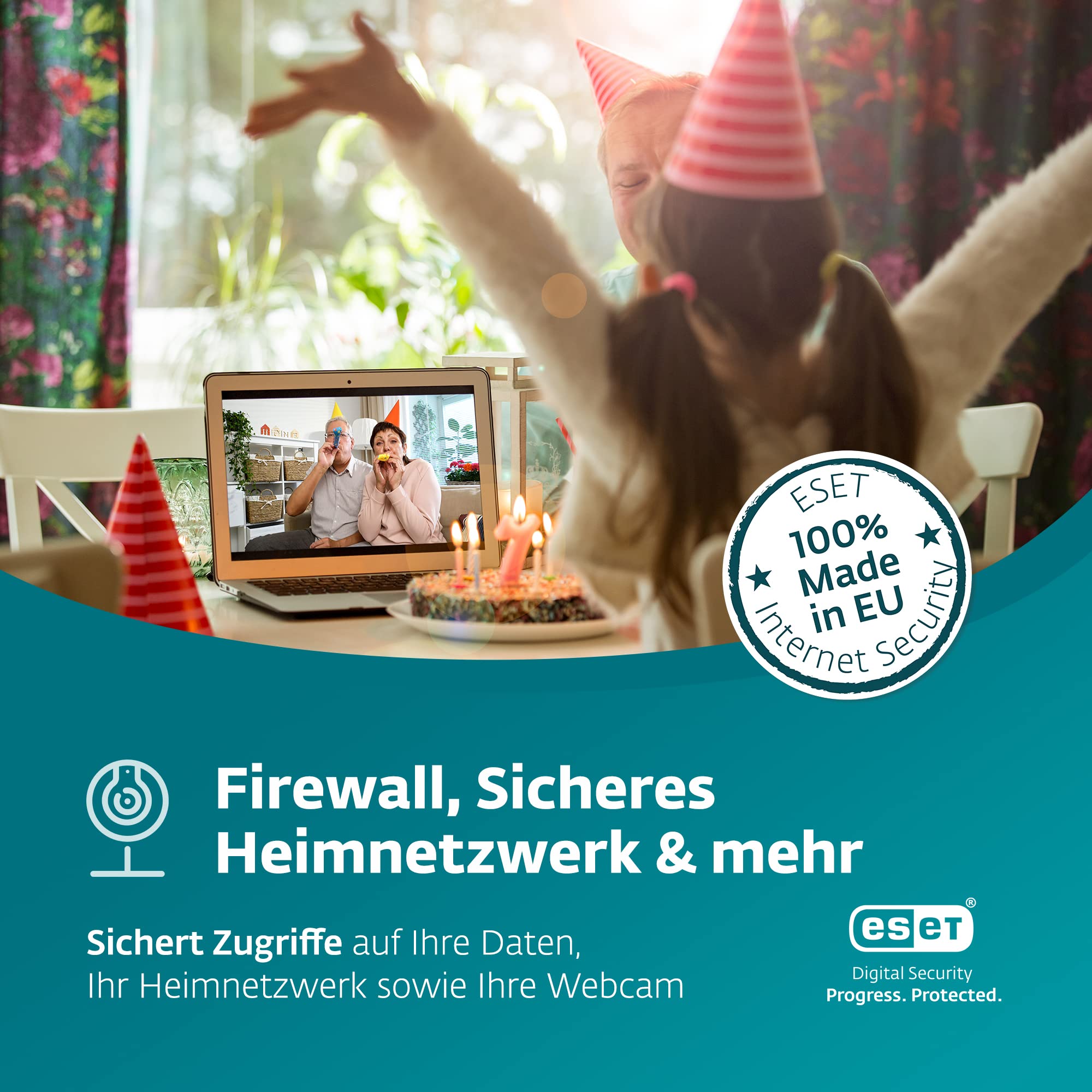 ESET Internet Security 2020 | 1 Gerät | 1 Jahr | Windows (10, 8, 7 und Vista), macOS, Linux und Android | Aktivierungscode in Standardverpackung