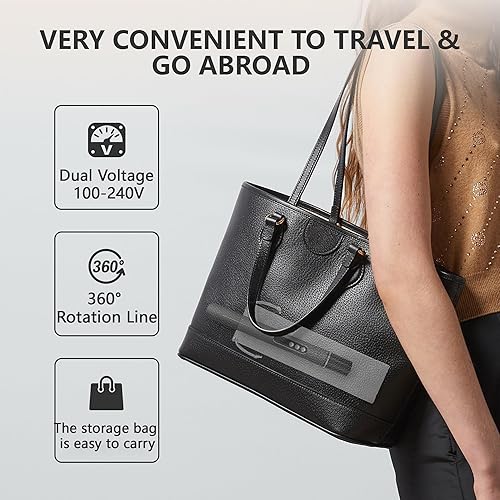 Miniatura 5 de Plancha de pelo 2 en 1, plancha de pelo rizadora, iones negativos de cerámica para alisar el cabello de las mujeres, cabello sin encrespamiento,