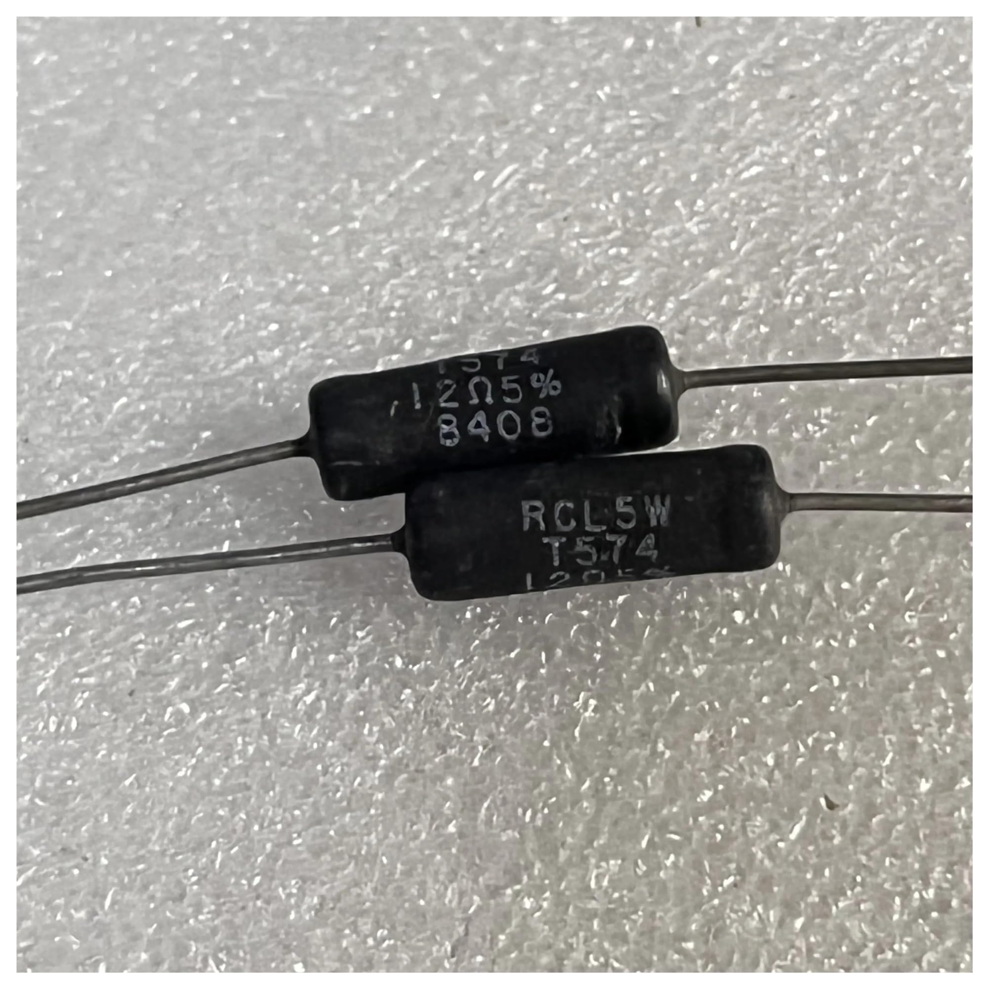 LEOTNNDQ 10pcs T574 Series 5W 12Oh 5% Audio Resistors 10pcs
