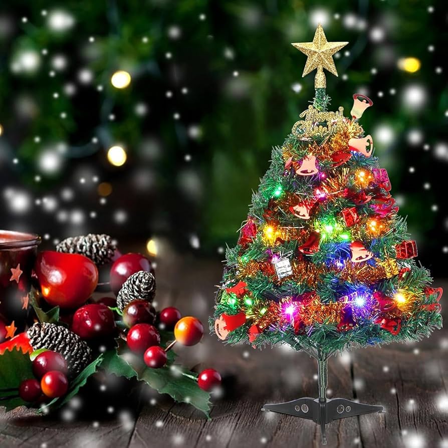N&T NIETING Mini kerstboom, kunstmatig tafelblad kleine