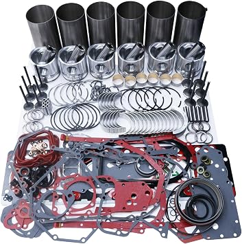 Overhaul Rebuild Kit Compatible with Cummins 5.9L 12V B5.9 6BT5.9 6BTA5.9 6BT Engine 1988-1997.5 Premium Dodge Ram Pickup