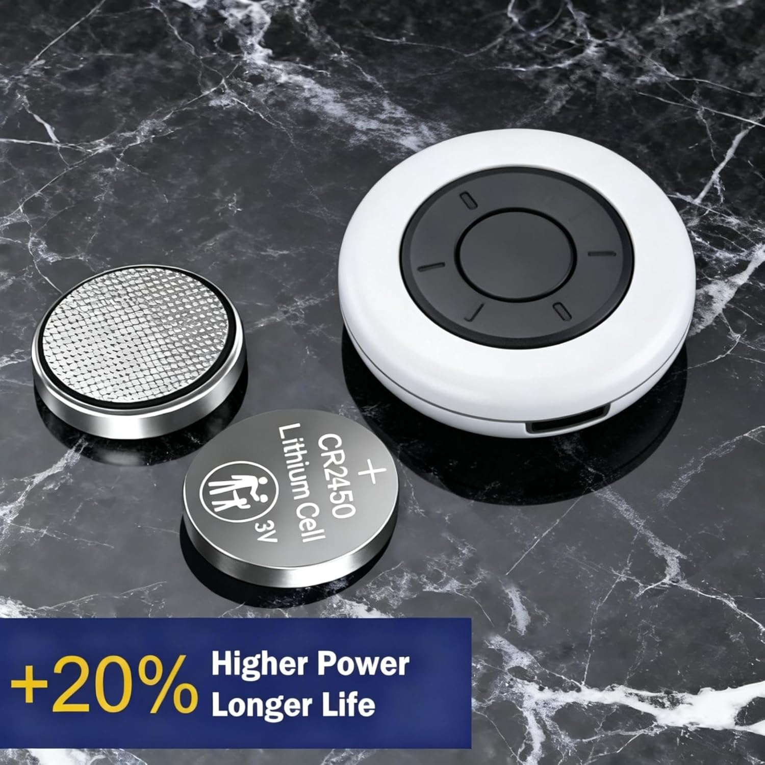 CR2450 Battery 100 PCS 3V Button Coin Cell (24X5.0MM)