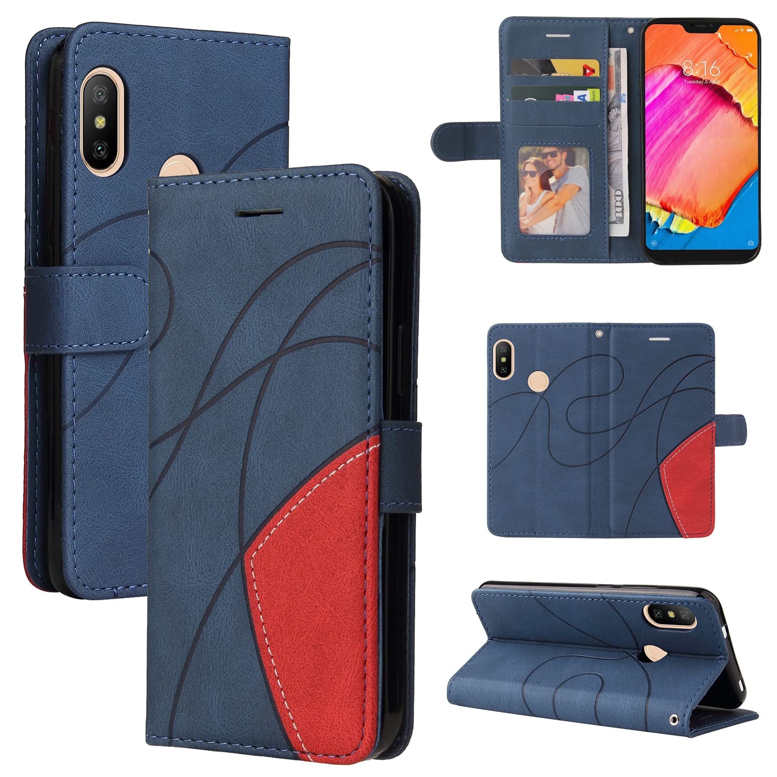 Amazon.co.jp: Xiaomi Redmi 6 Pro & Xiaomi Mi A2 Lite ケース 手帳型  