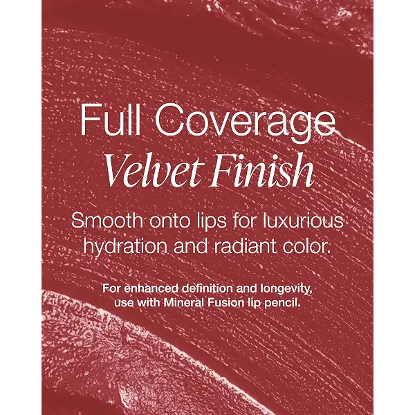 Mineral Fusion Long-Lasting Lipstick, Vivid & Smudge-Free Lip Color with Avocado Oil, Cocoa Seed Butter, Free of FD&C Dyes, Paraben and Gluten, Rose Sangria 3