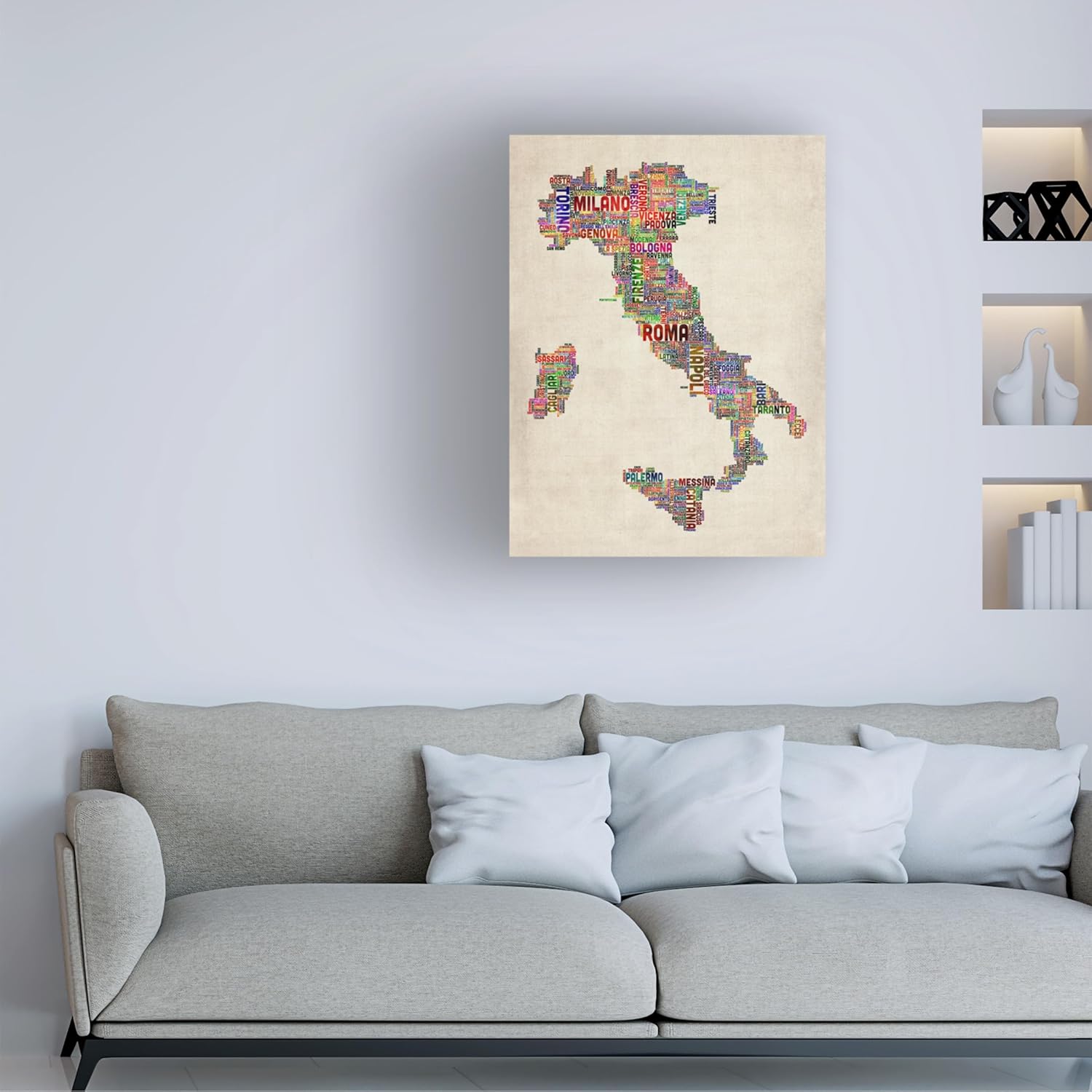 Wrapped Canvas Wall Art - Michael Tompsett 'Italy II' Wall Art for Living Room, Bedroom, or Office Décor - 18x24