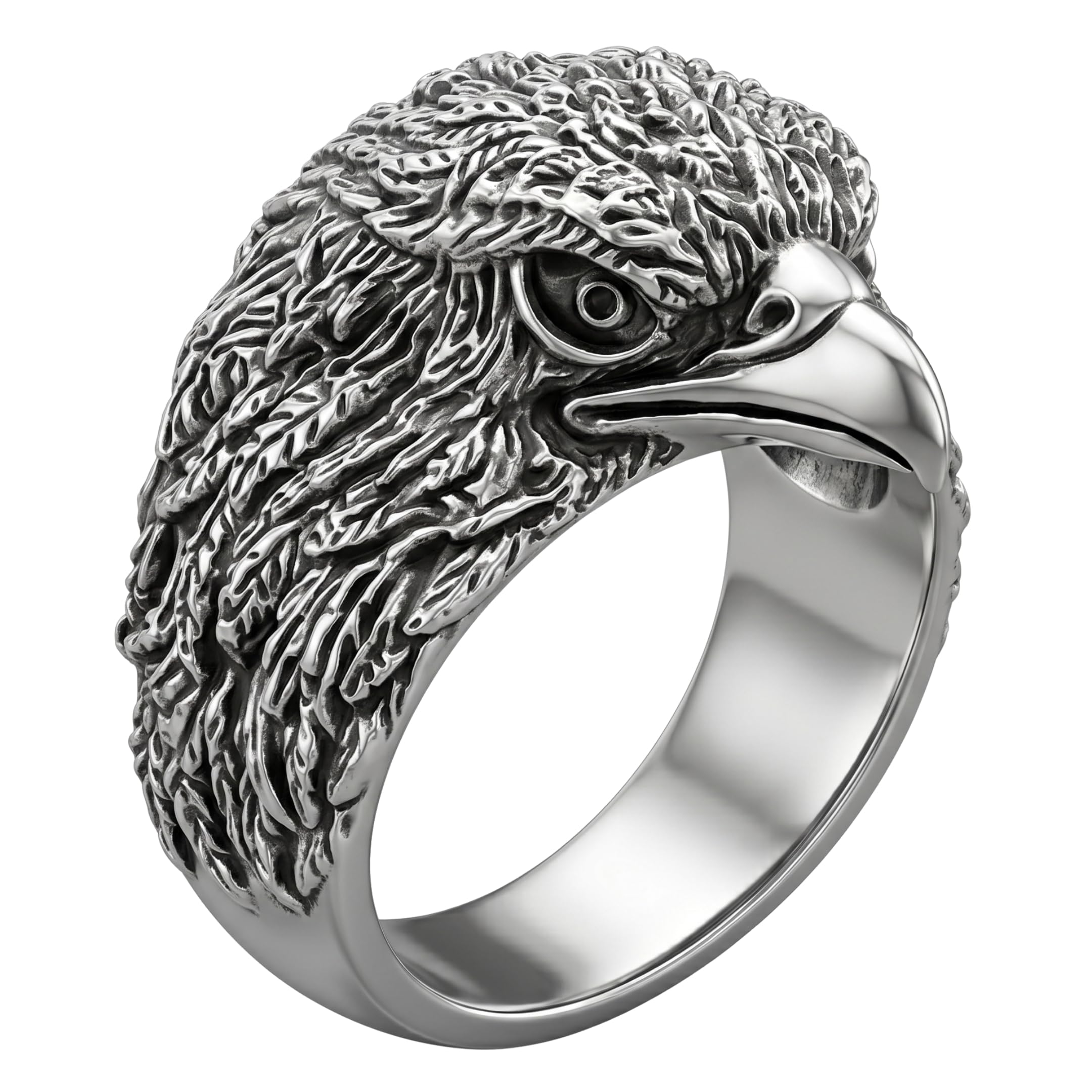 the men thing EAGEL HEAD - Titanium Steel Ring for Men (21)-picture-39