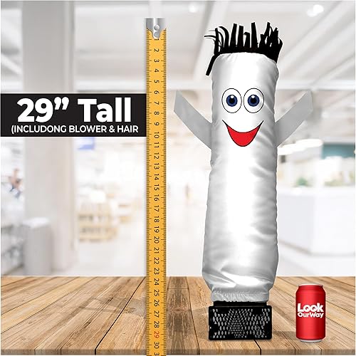 Miniatura 2 de LookOurWay Air Dancers Juego de Hombre de Tubo Inflable Mini - Tipo Inflable Ondulante Loco de 29" con Soplador para Publicidad de Escritorio -