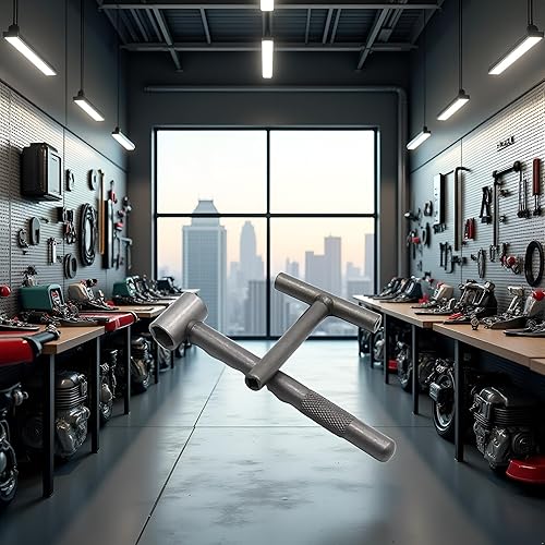 Miniatura 4 de Junfamilee Llave inglesa de reparación de tornillo de válvula, herramienta de ajuste de agujero hexagonal cuadrado para motocicleta, scooter,