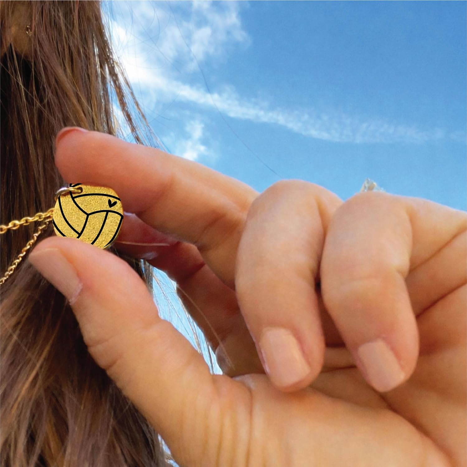 Sports Mom Necklace - Stainless Steel, Gold Silver Rose Gold - Soccer Basketball Baseball Volleyball Football, Sports Fan Jewelry for Women - For Game Day - Athletic & Team Spirit Jewelry for Fans, Players & Moms - Image 5