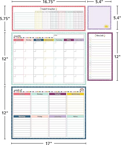Miniatura 7 de Juego de calendario magnético colorido de borrado en seco