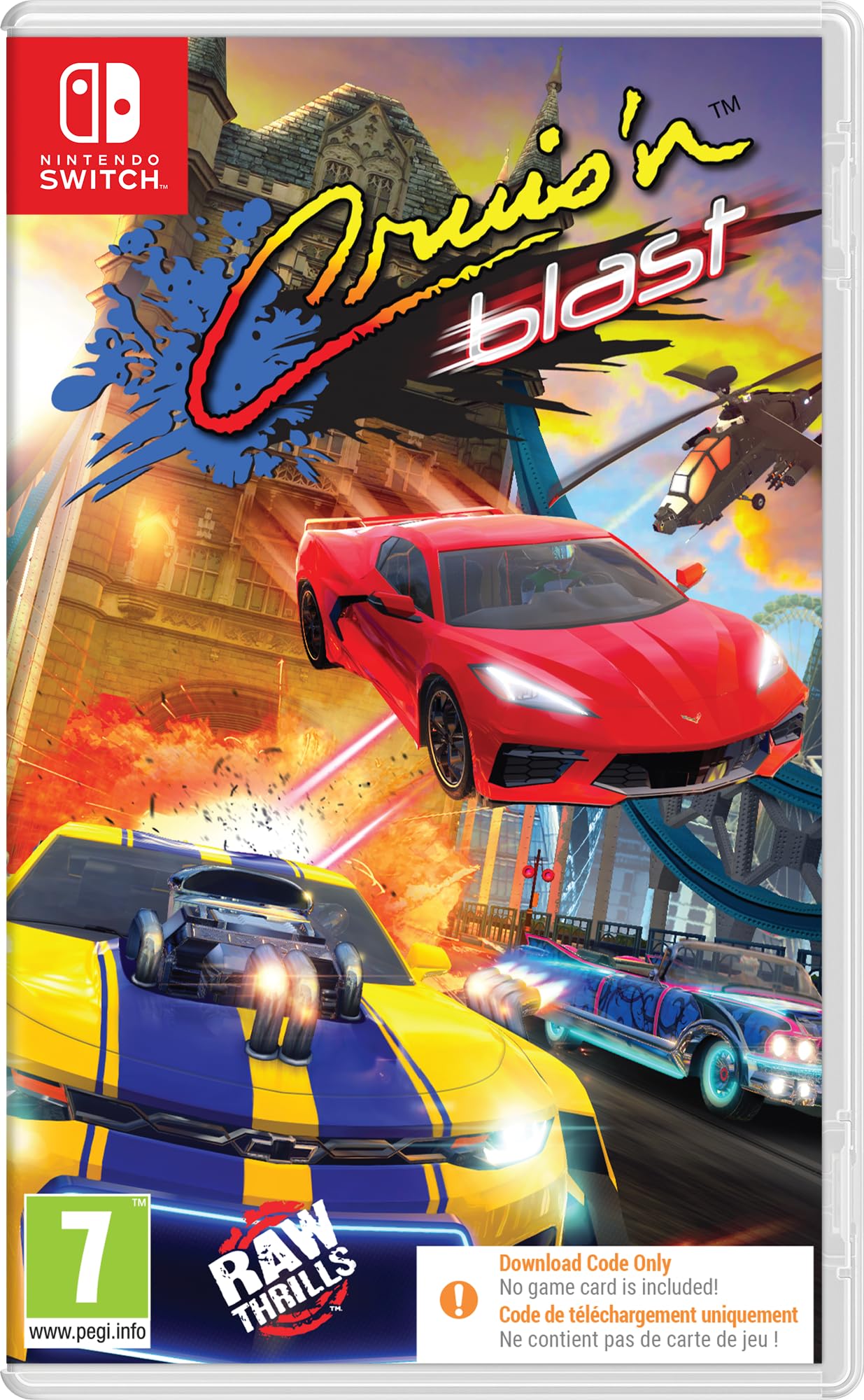 Cruis’n Blast  ( CODE in a BOX ) New and Sealed NINTENDO SWITCH