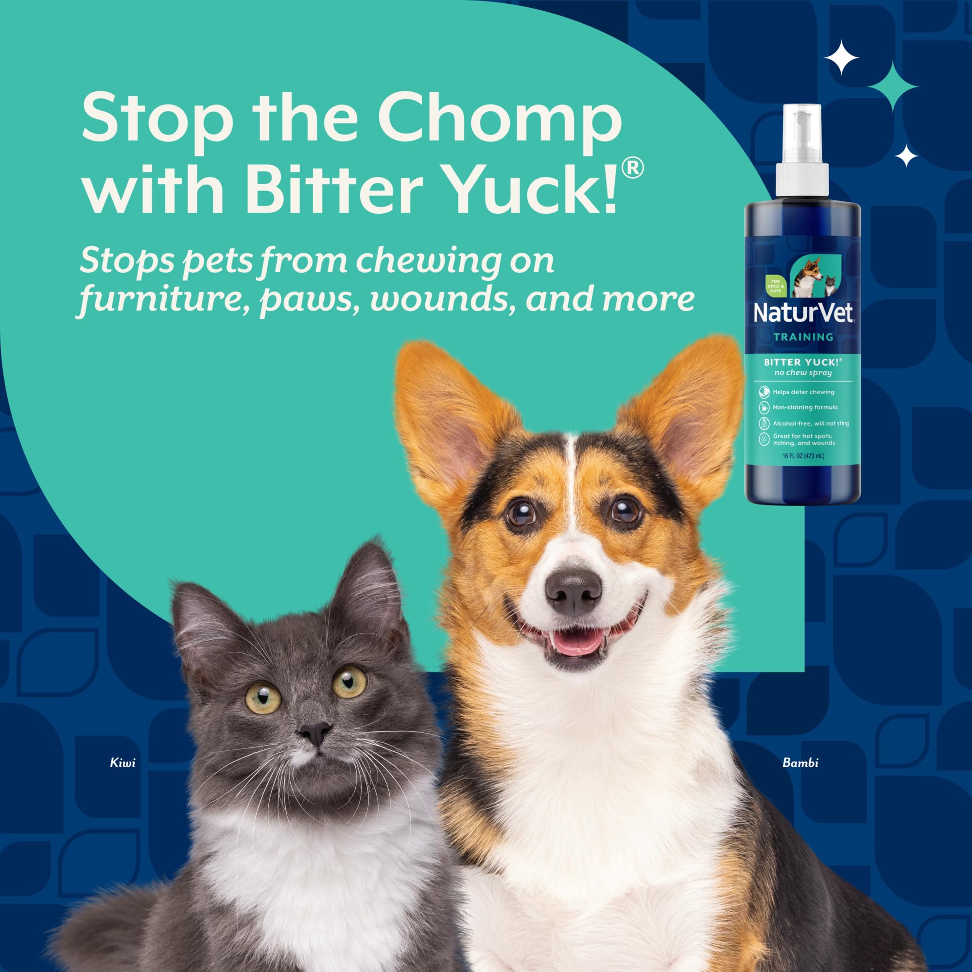 NaturVet Bitter Yuck Spray Anti-Mastication 480 ML
