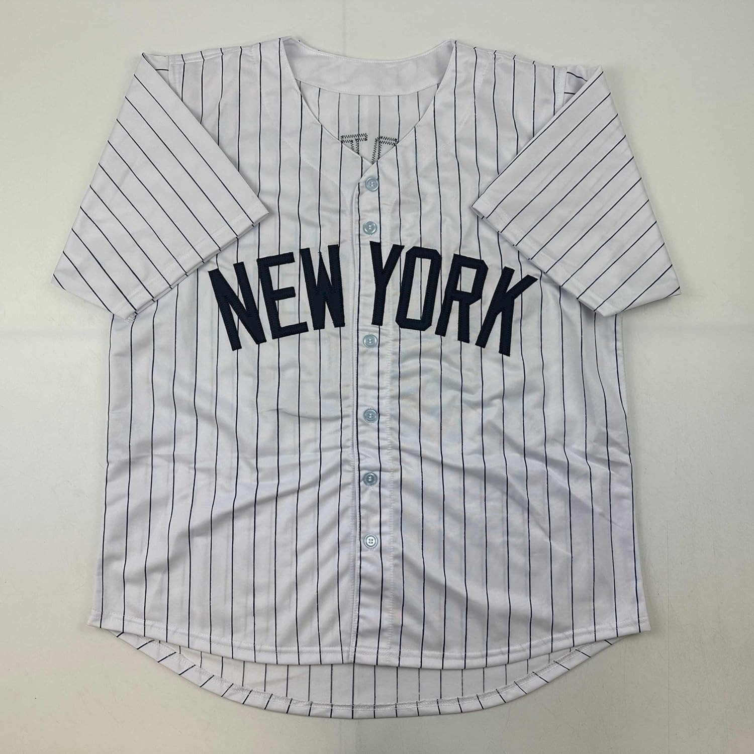 Facsimile Autographed Juan Soto New York Pinstripe Reprint Laser Auto Baseball Jersey Size Men's XL - Image 3