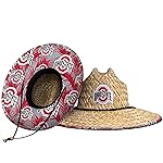 FOCO unisex adult Ncaa College Team Logo Floral Sun Straw Hat, Team Logo, One Size US