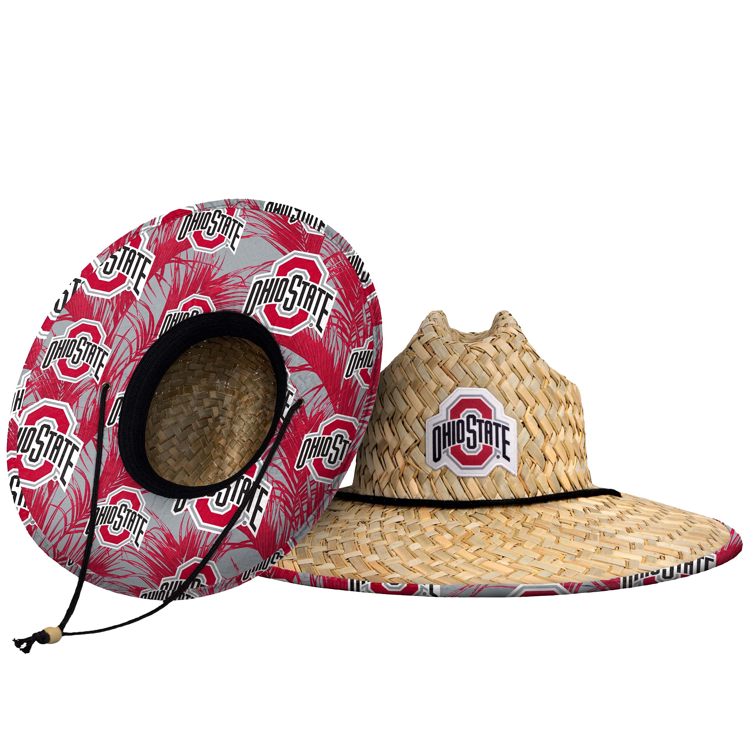 FOCO Herren NCAA College Team Logo Floral Lifeguard Strand Sonnenhut Strohhut, Einheitsgröße