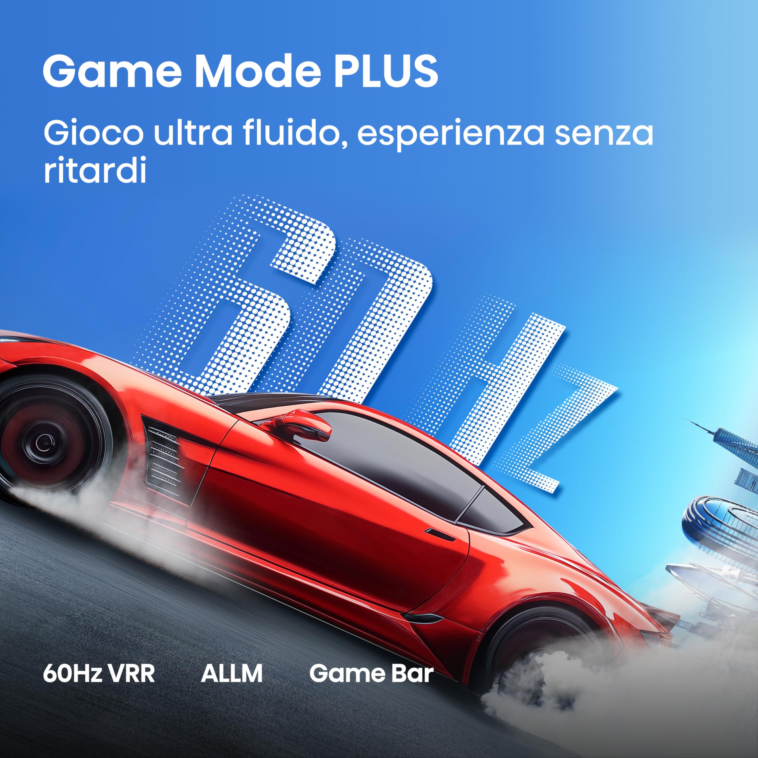 Hisense Smart TV 43" 4K 43E6ST, 60Hz, DTS Virtual X, VIDAA OS con 1000+ APP, HDR 10+, Game Mode Plus, Bluetooth, Wifi, Alexa Built-in, AirPlay2, lativù 4K