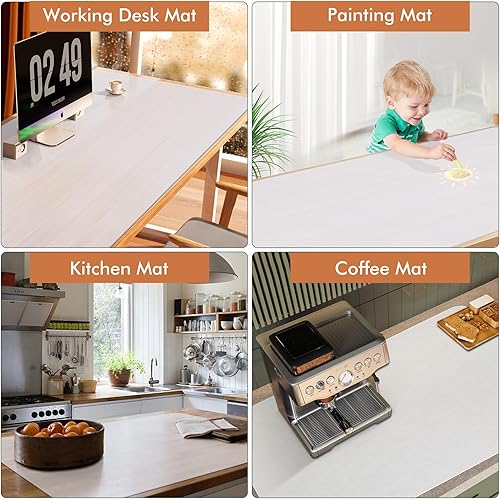 Miniatura 7 de La alfombrilla grande de silicona para hornear es resistente al calor y adecuada para escenarios como tapetes de cocina, tapetes de oficina, etc.