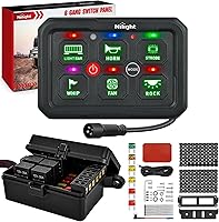 Vista 10 de Nilight Panel de Interruptores de 6 Posiciones Sistema de Relé de Control de Circuito Universal con Arnés de Cableado con Fusible LED Pod Regulable
