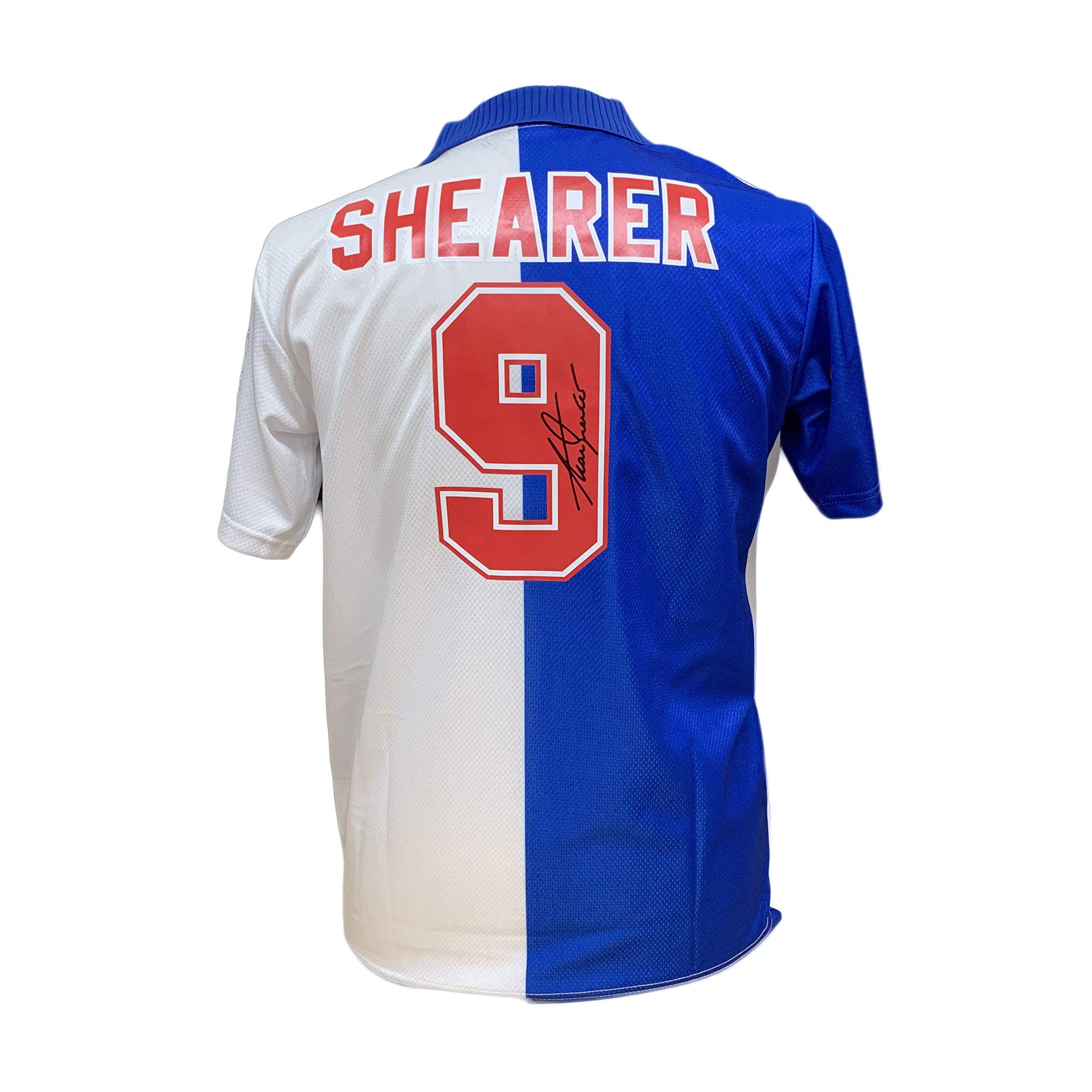 Allstarsignings Blue Alan Shearer 1995 Blackburn Rovers Signed Shirt With Coa And Proof.