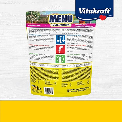 Miniatura 7 de Vitakraft Menu Premium Canary and Finch Food - Alimento diario fortificado con vitaminas para pájaros pequeños y marrones de 2.5 libras (paquete de