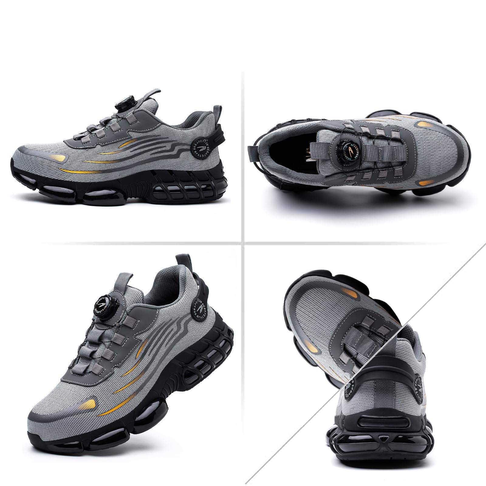 Scarpe Antinfortunistiche Uomo Donna Scarpe da Lavoro Traspiranti Comode Leggere con Punta in Acciaio 36-46 EU