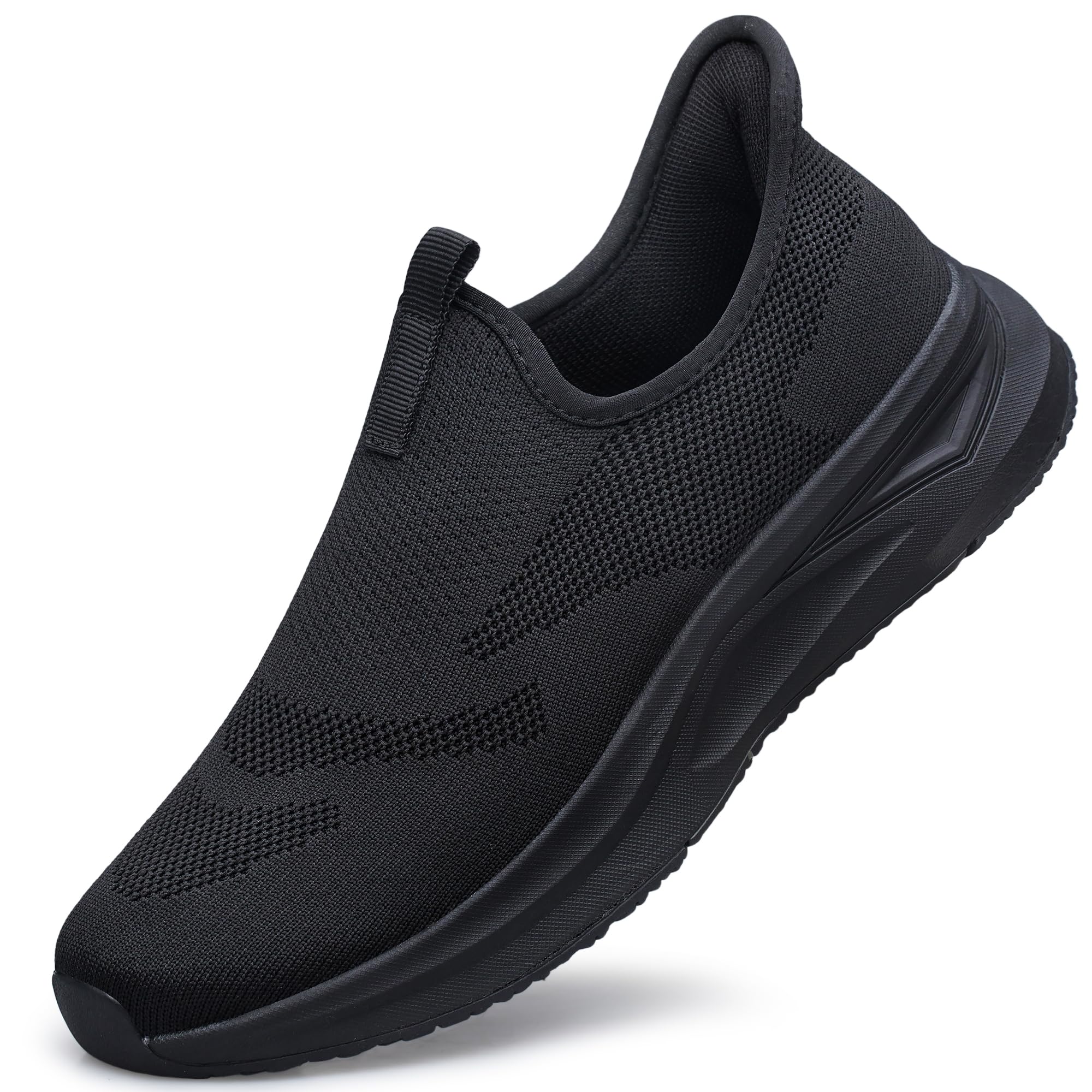 Men's Hands Free Slip On Walking Shoes Non Slip Laceless Lightweight Comfortable Tennis S…