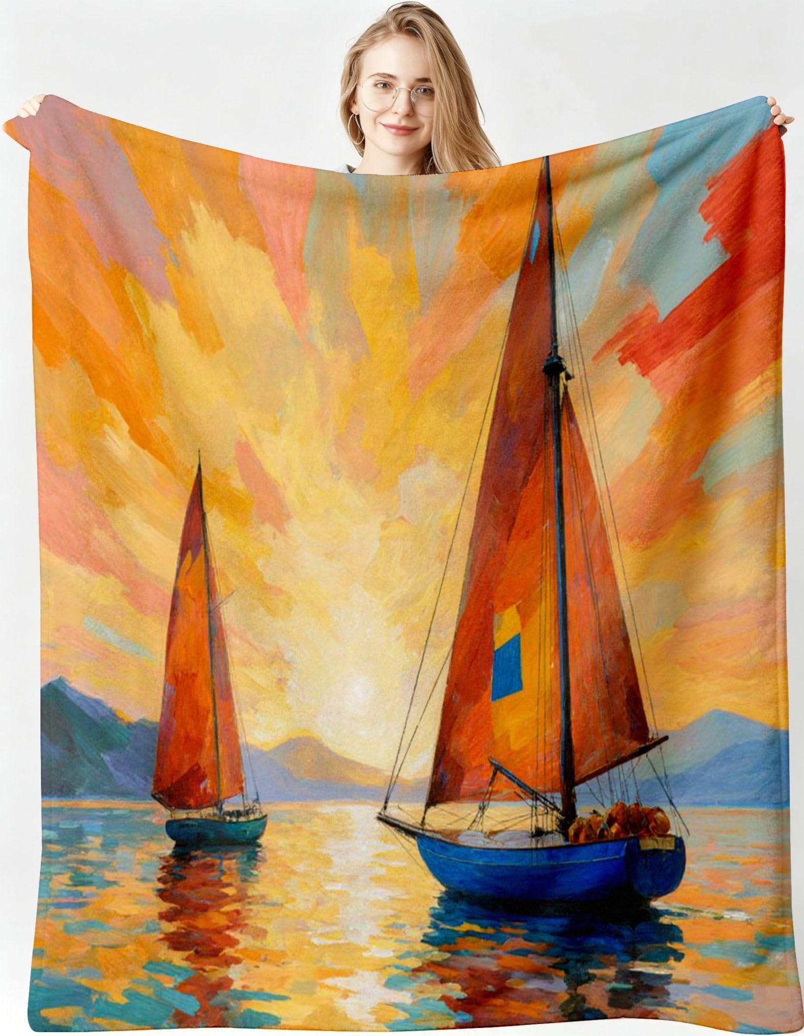 Manta XXL 240x260 cm Oso Animal Polar para Sofá Cama-A399