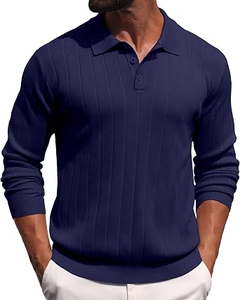 Sailwind Knit Polo Sweater Long Sleeve Casual Pullover Shirts