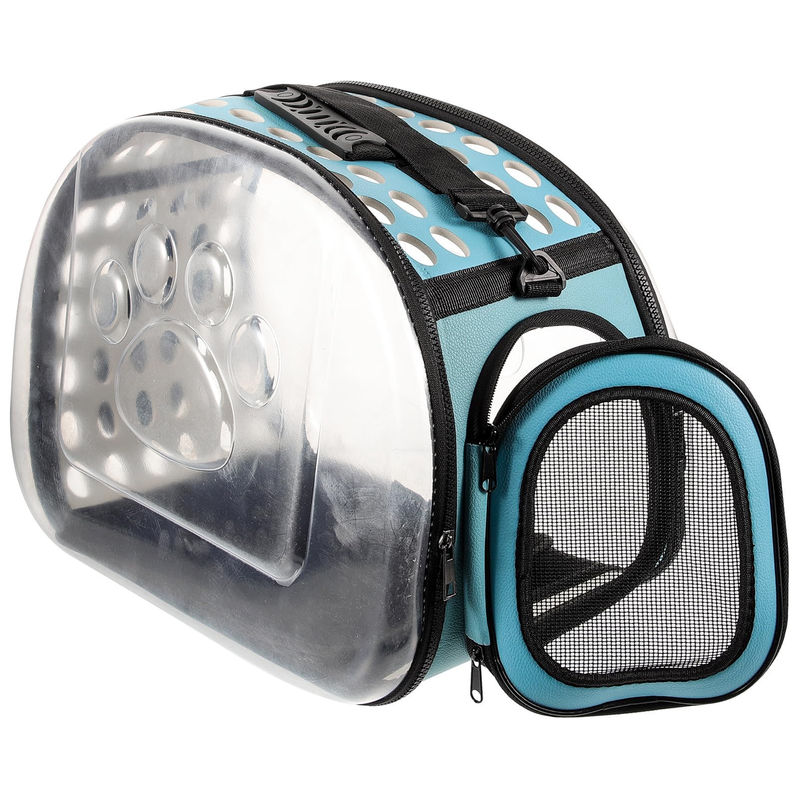 Transparenter Katzentransportrucksack für Reisen und Camping, Blau