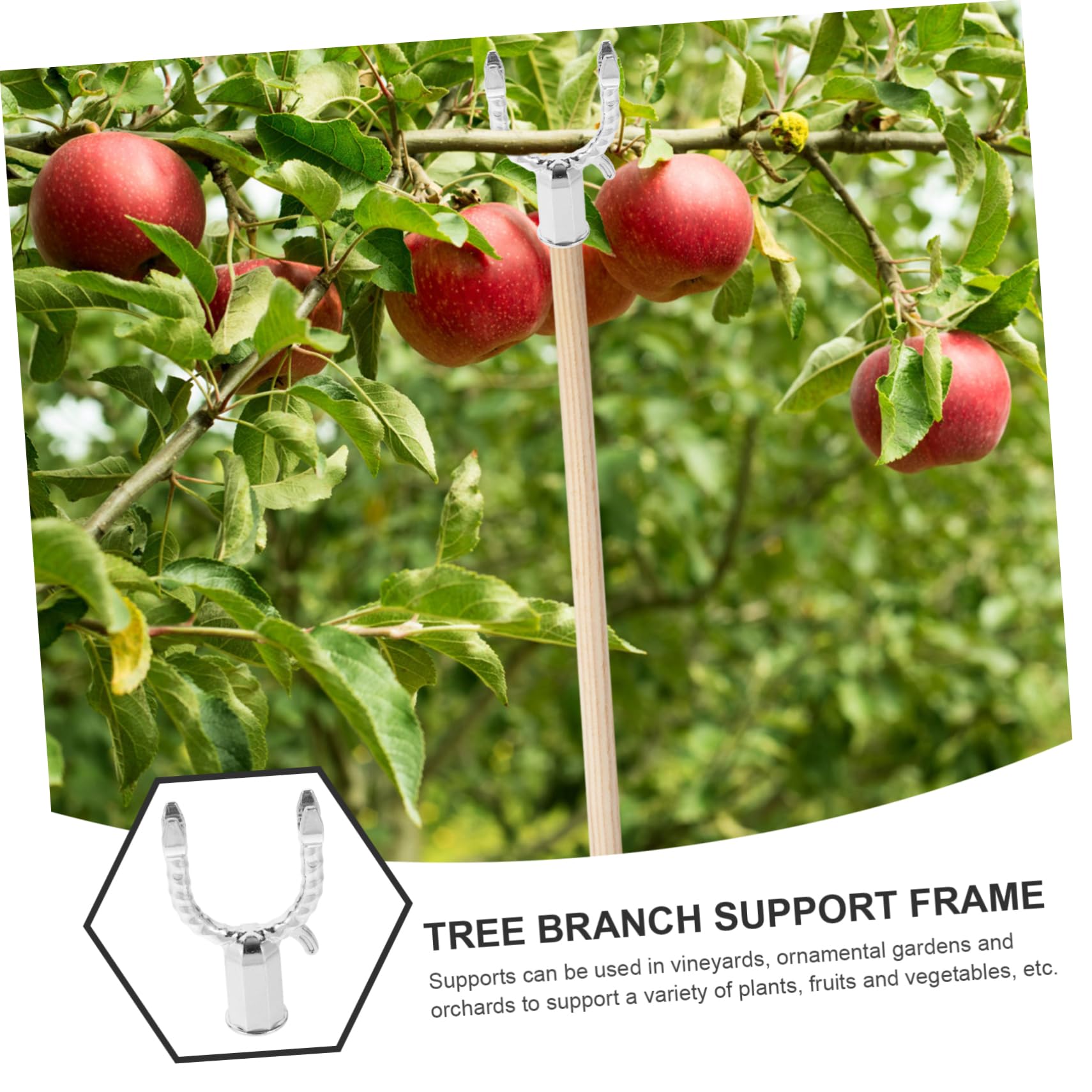 Toyvian 4 Sätze Baumäste Unterstützung Teiliges Stabilisierendes Werkzeug Für Obstbäume Pflanzstütze Wetterfest Und Wiederverwendbar Für Gartenpflanzen Und Obstbäume 5 Stück * 4