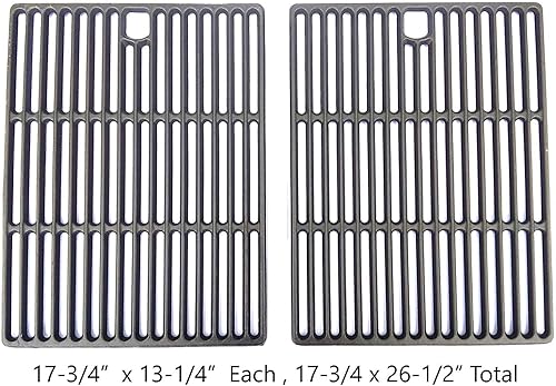 Miniatura 2 de Rejillas de cocción fundidas para Dyna-Glo DCP480CSP, BB10769A, DXH8303, Bond GSF2818K, Perfect Flame SLG2007B, modelos a gas, juego de 2