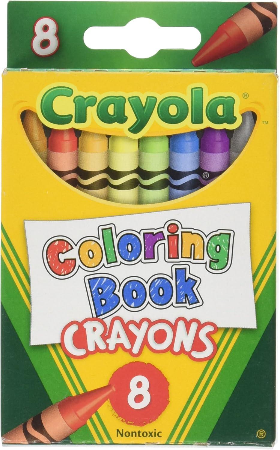 Amazon.com: Crayola Coloring Book Crayons (8 Count) : Toys & Games