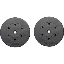 Vinyl Weight Plates fit all standard 1 inch diameter bars Fitness Dumbbell Weights Set Bodybuilding Weight Lifting Home Gym Equipment