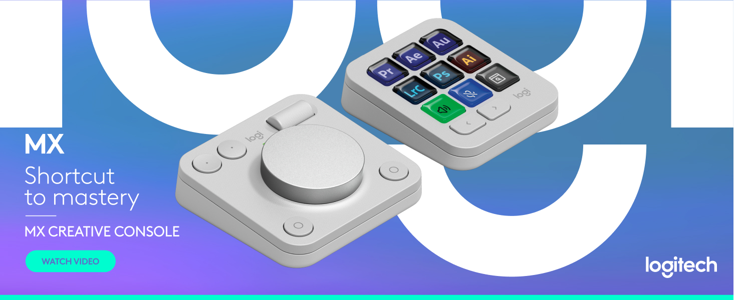 Logitech MX Creative Console, Programmable Keypad With 9
