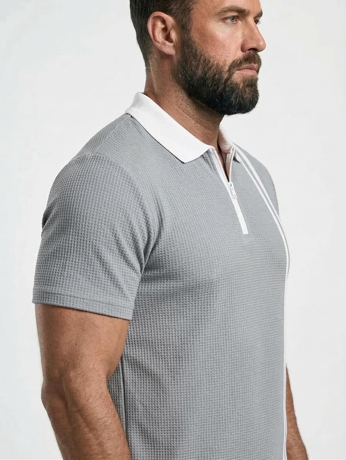 JVX Men Polo T Shirt || Waffle Polo T Shirt for Men || Regular Fit Knitted Tshirt for Man || Coller T-Shirt (Available in Plus Size, Also Available in Combo Packs) (MRT-224) 6 JVX Men Polo T Shirt || Waffle Polo T Shirt for Men || Regular Fit Knitted Tshirt for Man || Coller T-Shirt (Available in Plus Size, Also Available in Combo Packs) (MRT-224) - Image 6