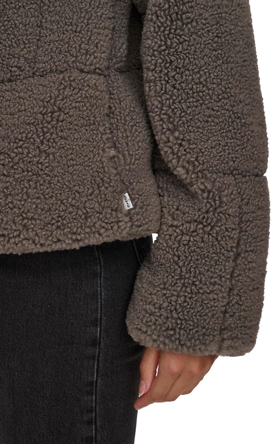 Levi's Women's Shortie Patchwork Quilted Teddy Coat - Image 6