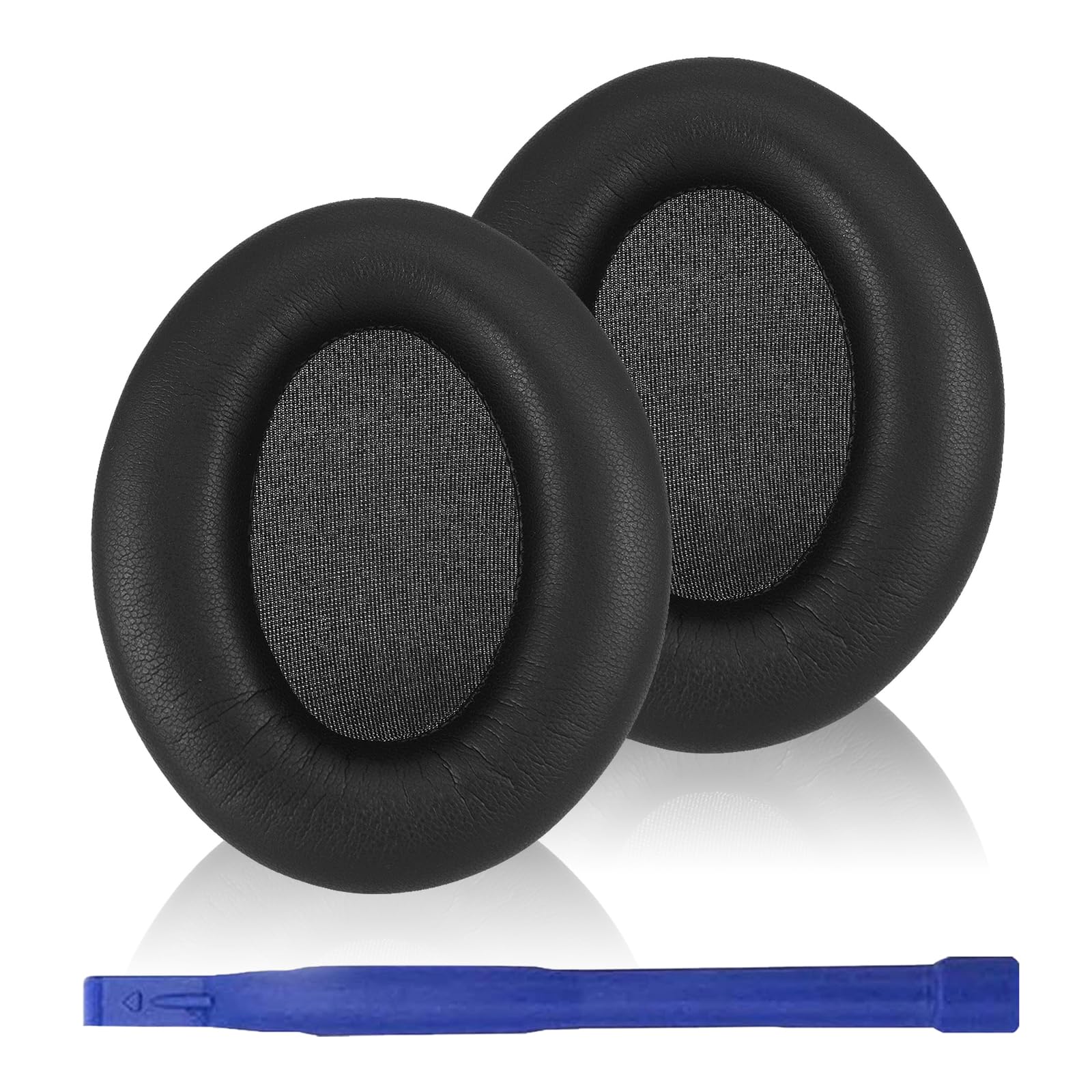 WH-1000XM3 Replacement Ear Pads, Softer Protein Leather Ear Pads Cushions for Sony WH-1000XM3(WH1000XM3) Noise Canceling Headphones with High-Density Mmory Foam, Added Thickness (Black)