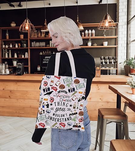 Miniatura 10 de G2TUP Bolsa de maquillaje The Vampire Merch The Diaries para los fanáticos de "It's a Vampire Thing", Una cosa de vampiro, Cualquiera