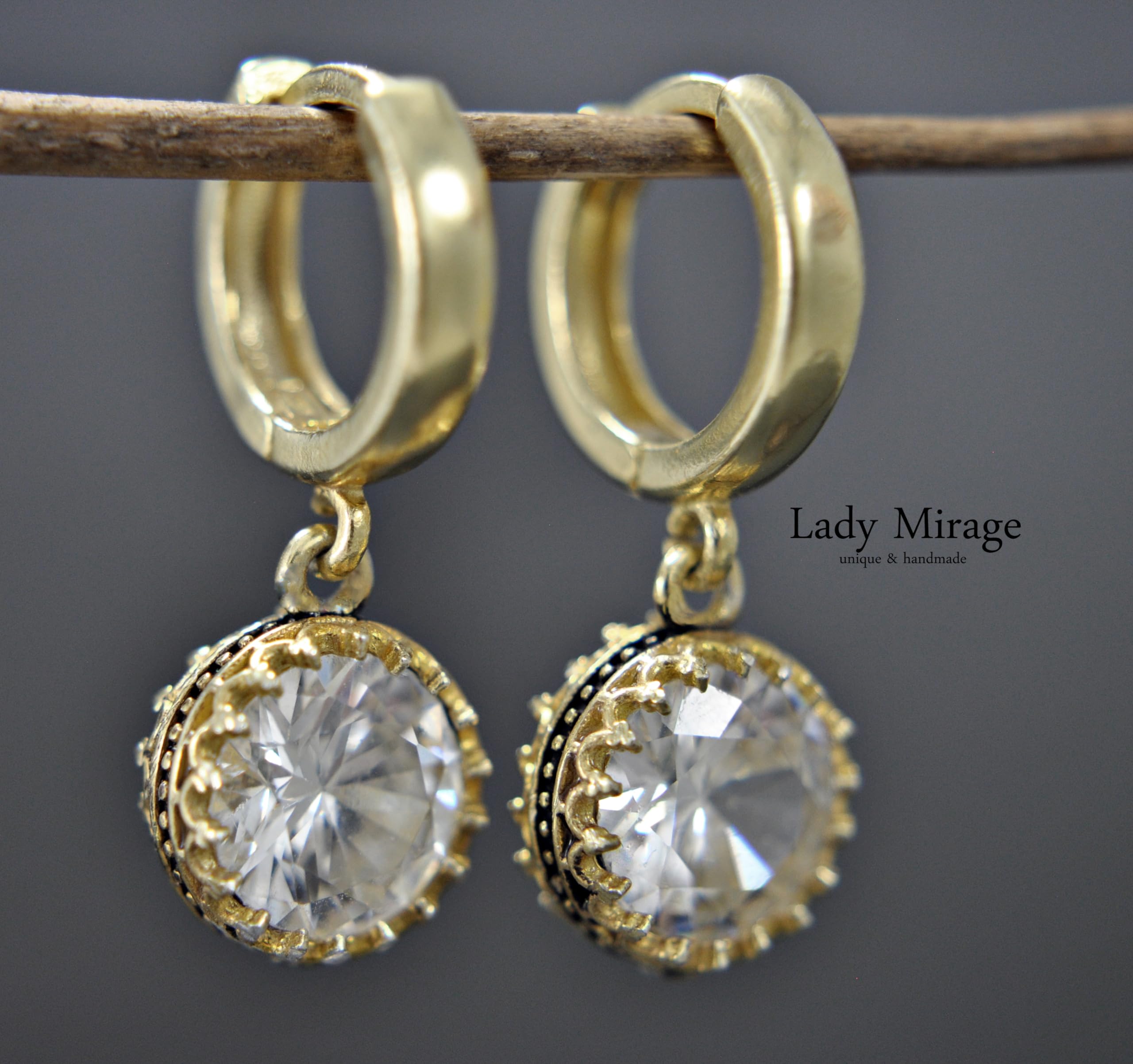 Schmuckset Strass Kristall - 925 Sterling Silber Gold Ohrringe - Halsketten mit Anhänger - Armkette und Kette Set - AAA-Qualität Zirkonia - Handgefertigte Geschenk - Schmuck - Weihnachten